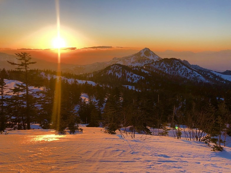 sun goes down, Shiga Kogen-Yokoteyama