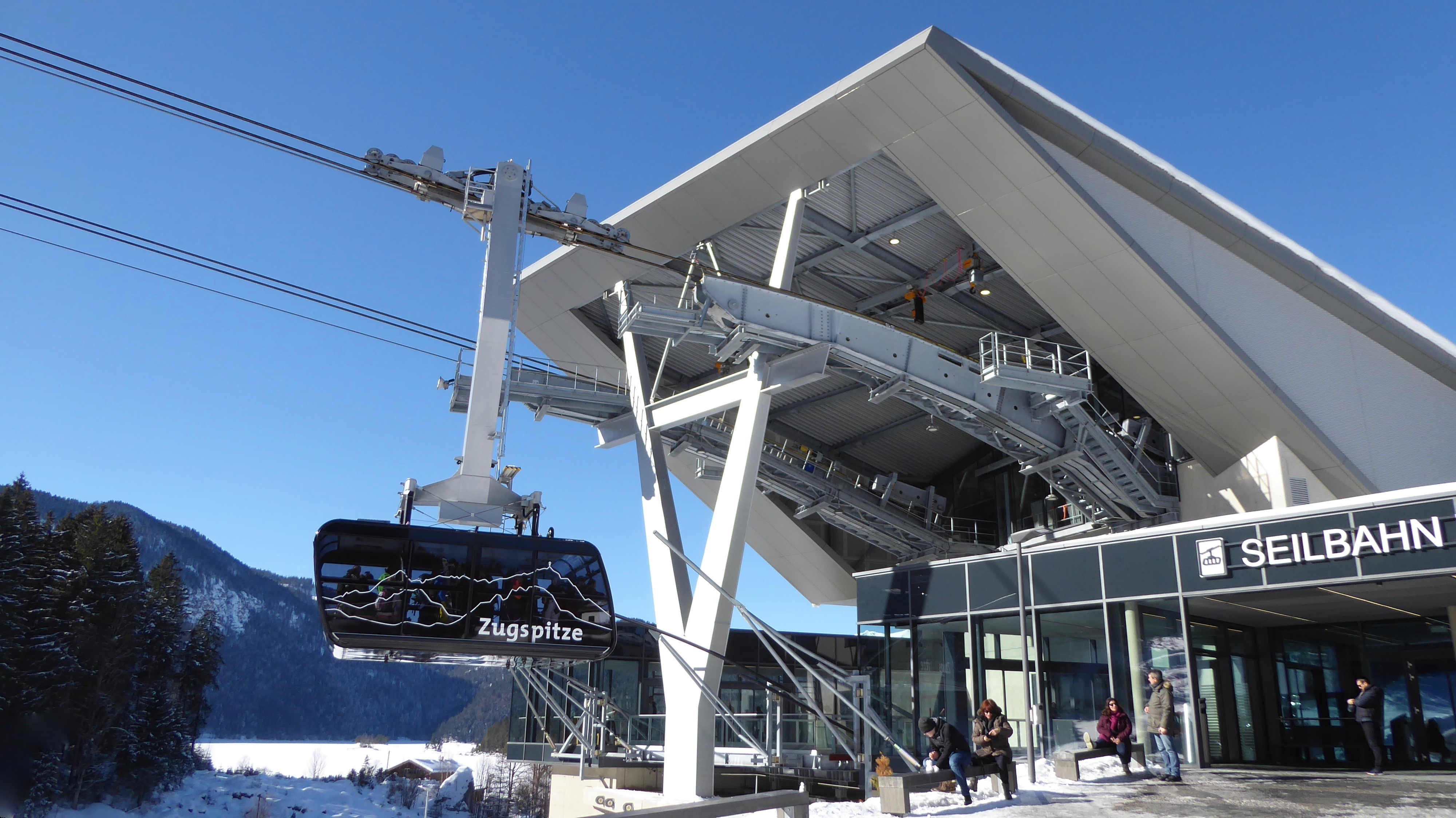 New cable car to Zugspitze summit., Garmisch-Partenkirchen-Zugspitze