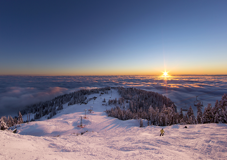 Winter Inversion, Grouse Mountain