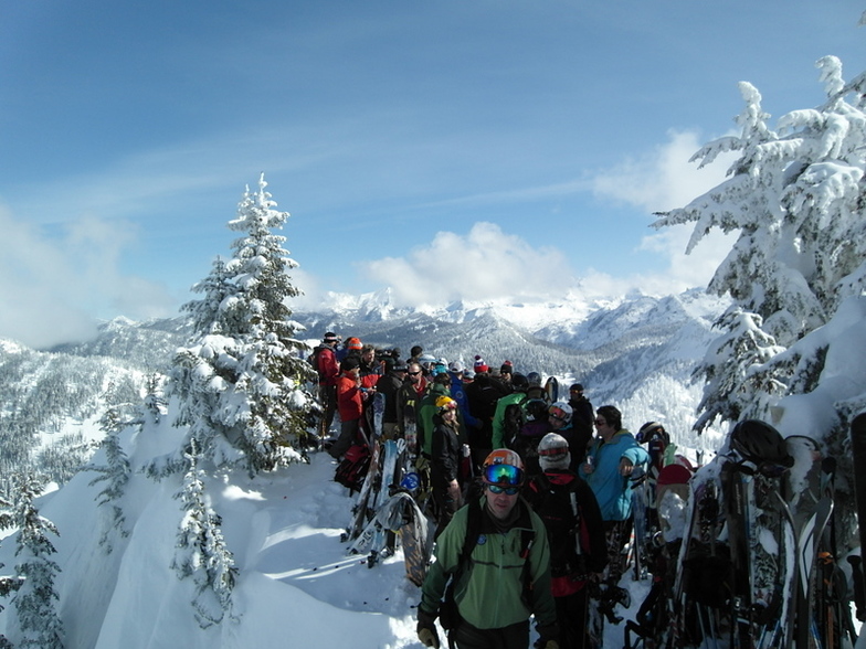 Memorial on top of Cowboy Mountain, Stevens Pass