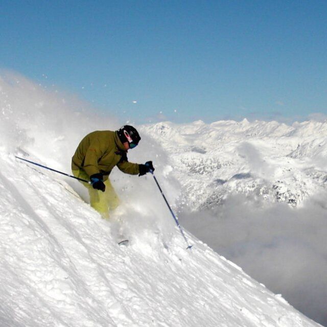 Whistler Blackcomb Snow: Untracked down Peak Bowl