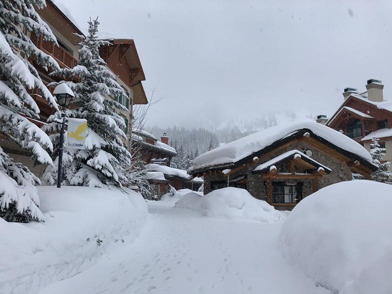 60cm (2ft) of snow fell in Utah during the last few days., Solitude