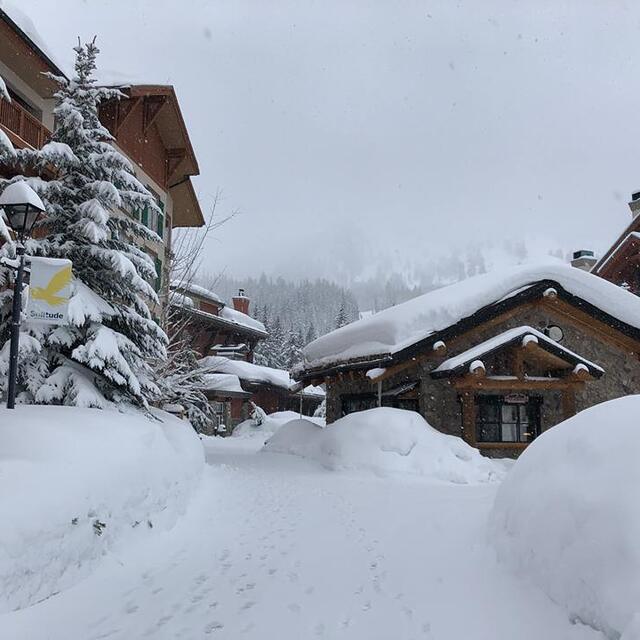 60cm (2ft) of snow fell in Utah during the last few days., Solitude