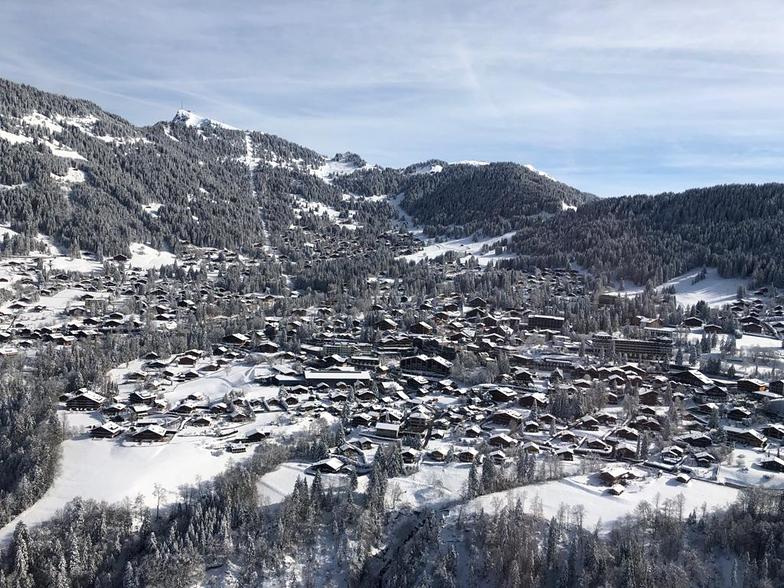 Villars on a beautiful winter day