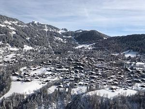 Villars on a beautiful winter day photo