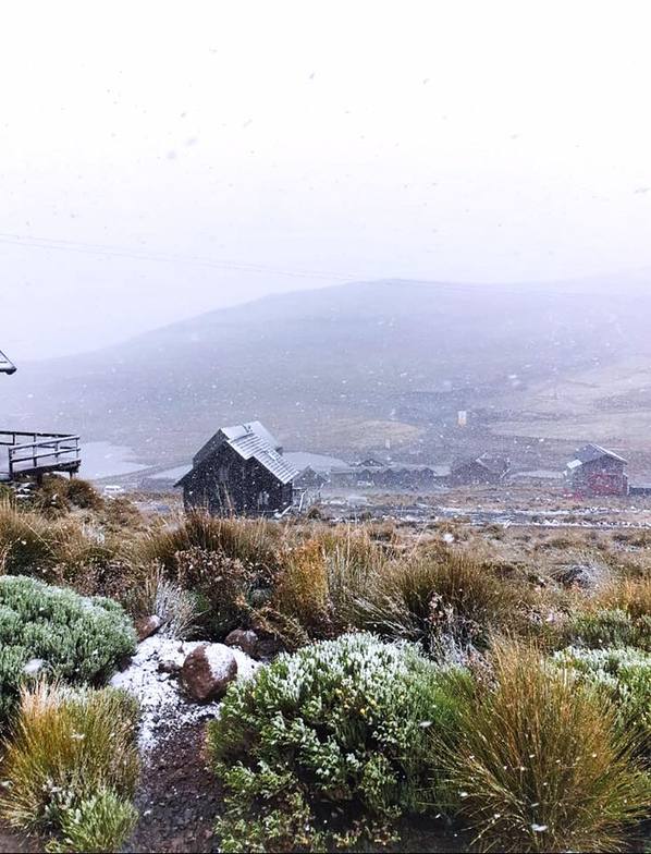 First snow of the year., Afriski Mountain Resort