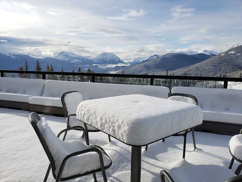 14cm of fresh snow., Marmot Basin