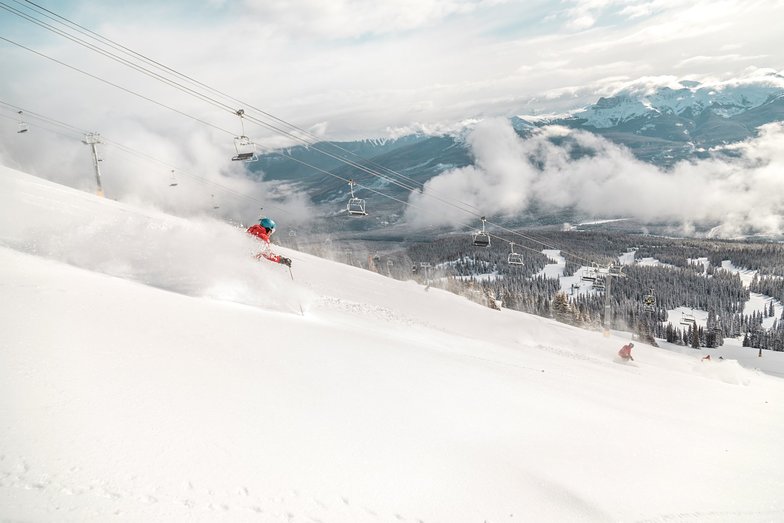 14cm of fresh snow., Marmot Basin