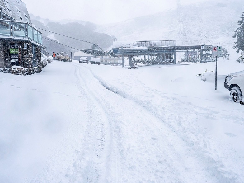 30cm across the ski areas so far., Falls Creek