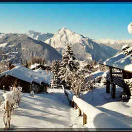 &quot;A Snowy Verbier Village&quot;