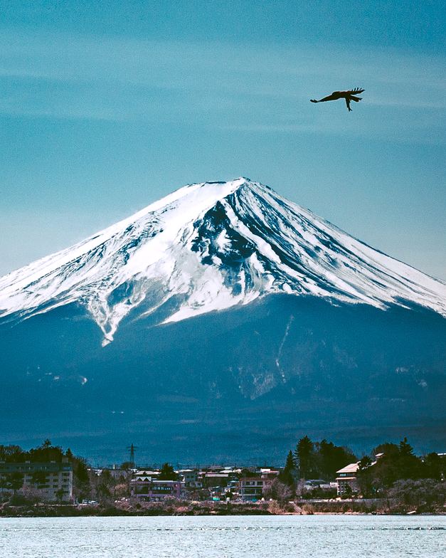 Mount Fuji snow
