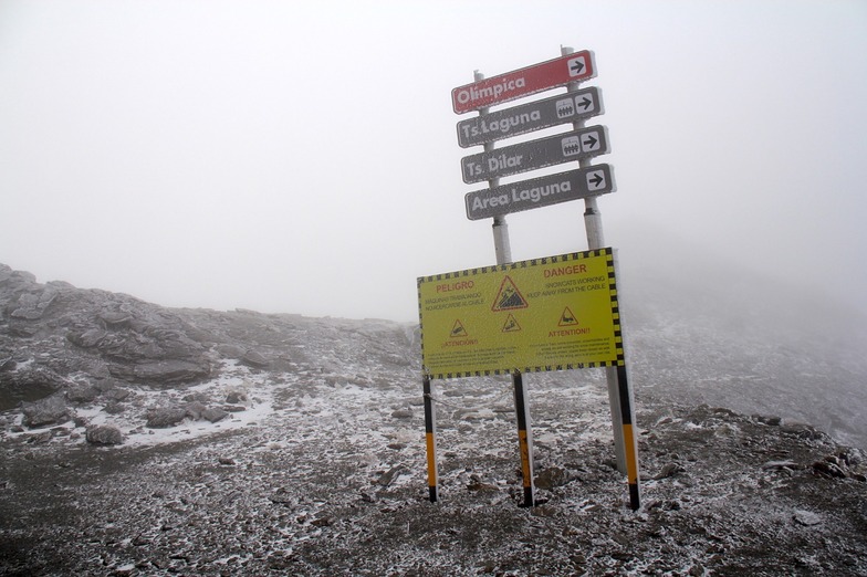 First snow at Europe's most southerly major resort, Sierra Nevada