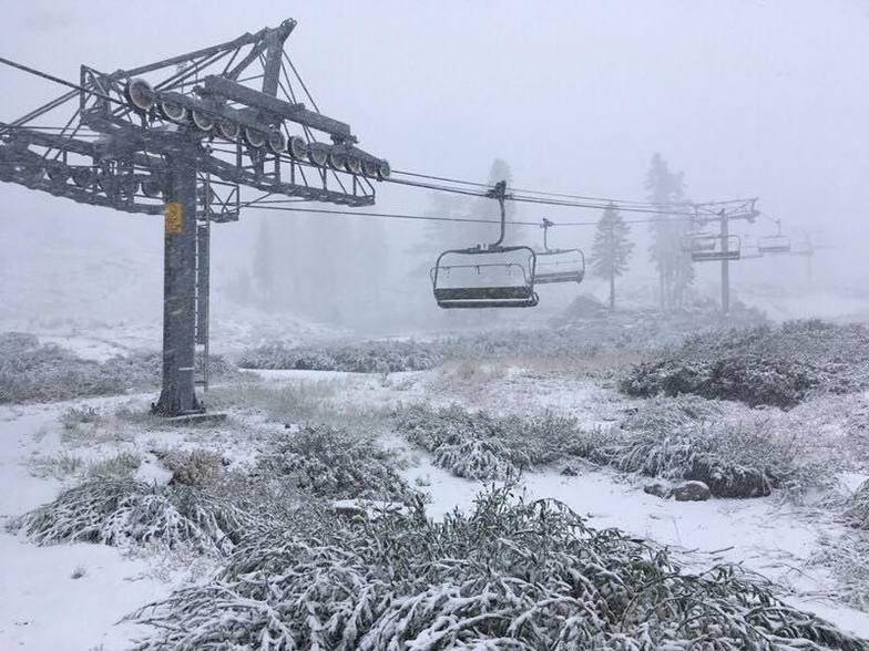 September snow, Squaw Valley