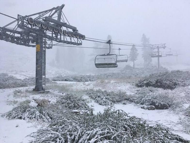 September snow, Palisades Tahoe