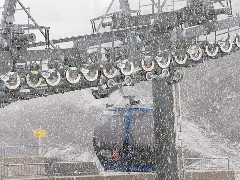 A little snow high in the Alps, Hintertux