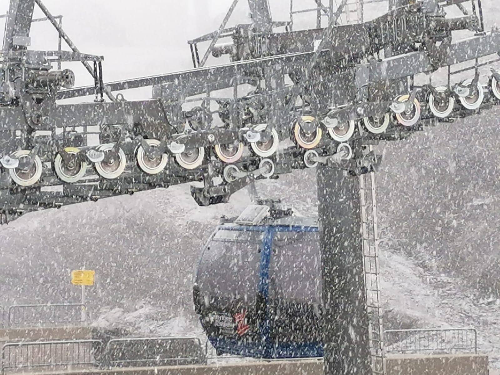A little snow high in the Alps, Hintertux
