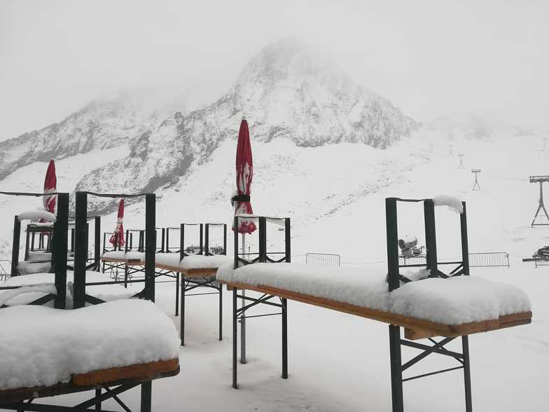 A little snow high in the Alps, Stubai Glacier