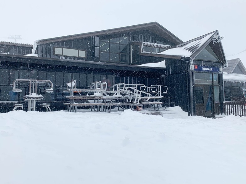 40cm at the lower mountain and 50cm at the top, Whakapapa