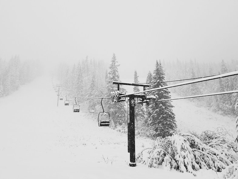 First snow in western Canada, Kicking Horse