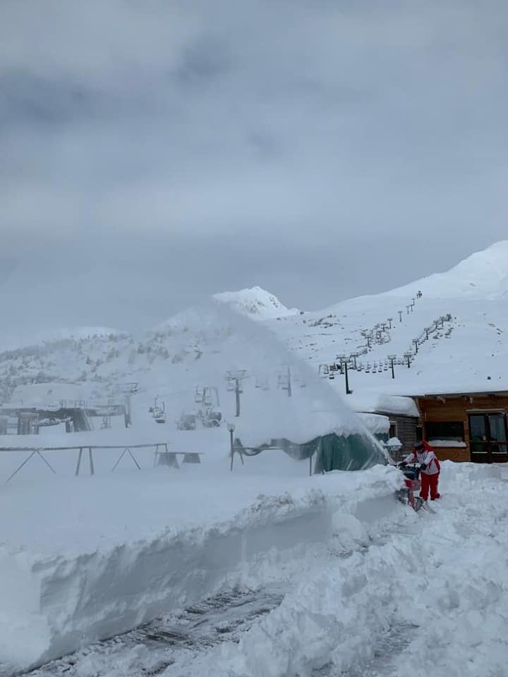 Huge snowfall in the Alps, Passo Tonale