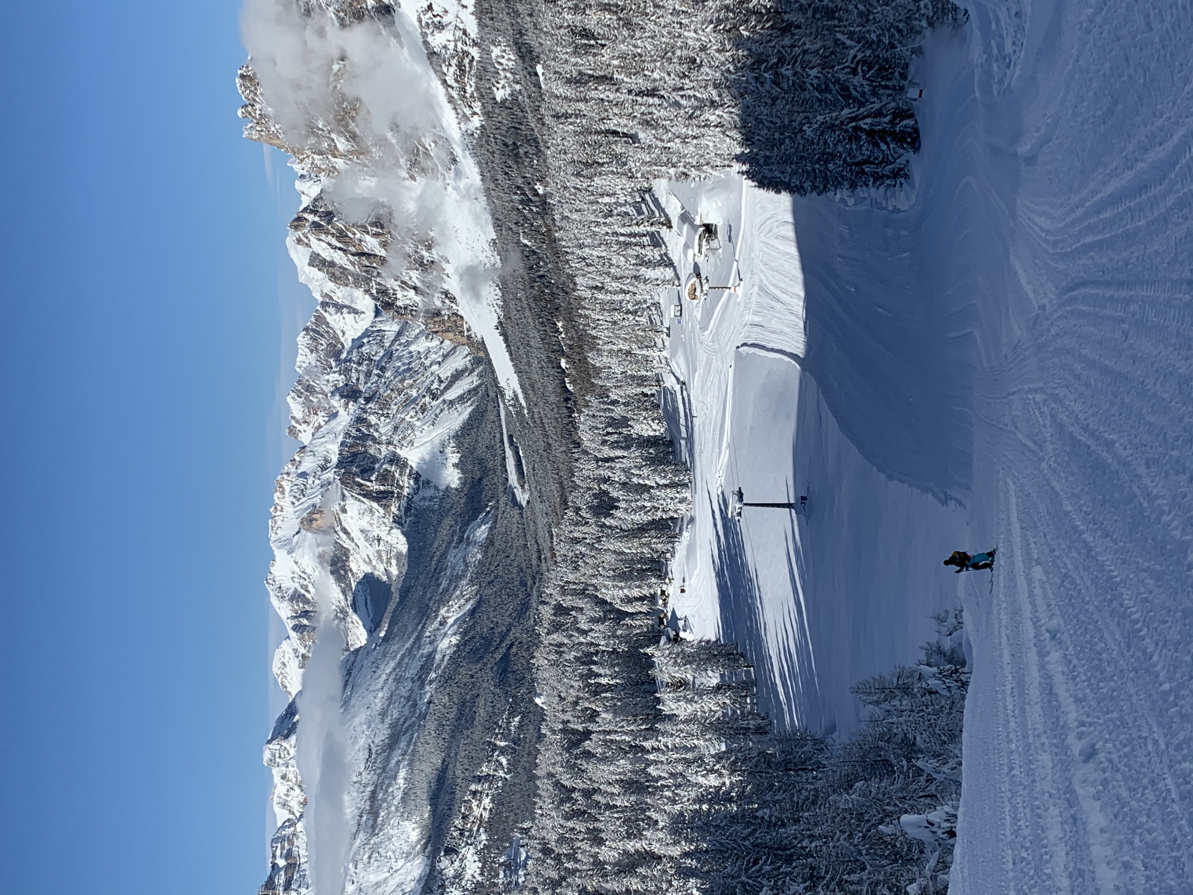 Col Gallina chair lift running.  Resort to open on the 30th., Cortina