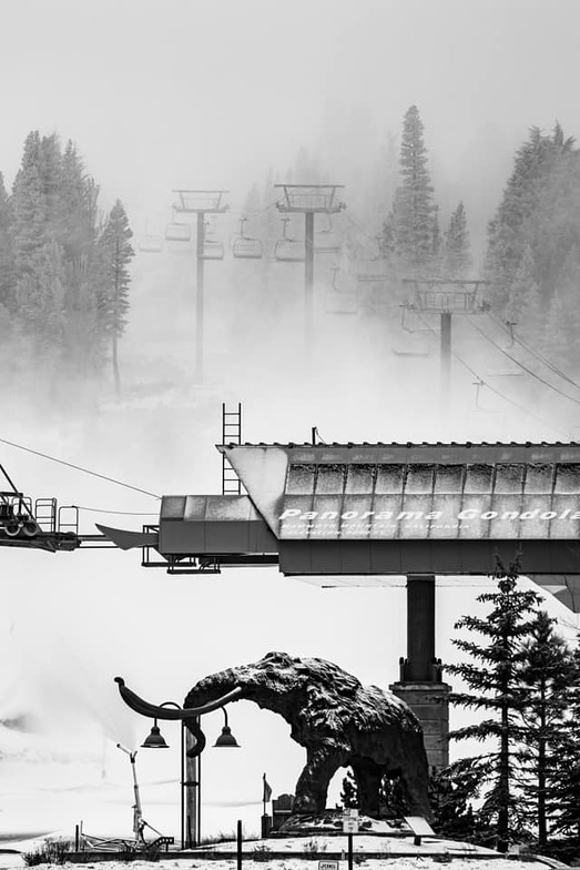 snow-making and natural snowfall, Mammoth Mountain