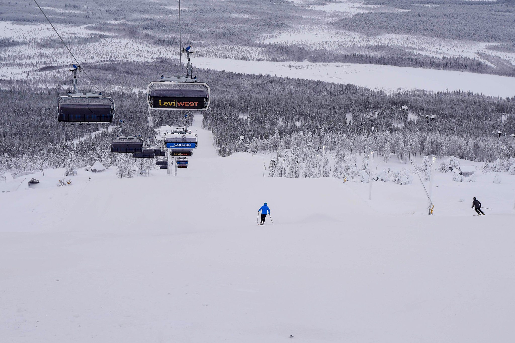 snowfall at World Cup event, Levi