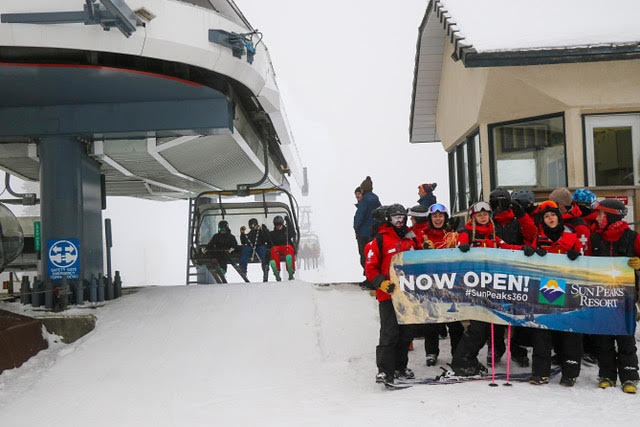Open for the season, Sun Peaks