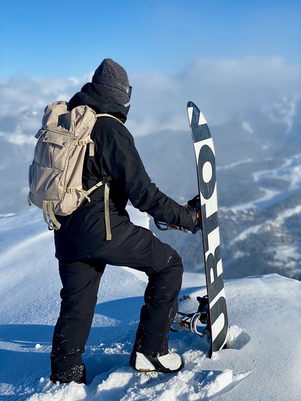 Burton 'Nug' Snowboard, Méribel