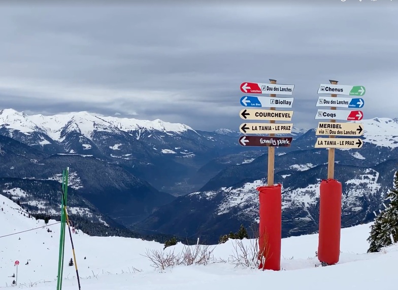 Snow on the horizon, Courchevel