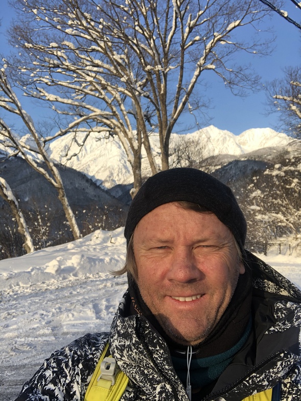 Frothing at japan , blue bird day, Happo One
