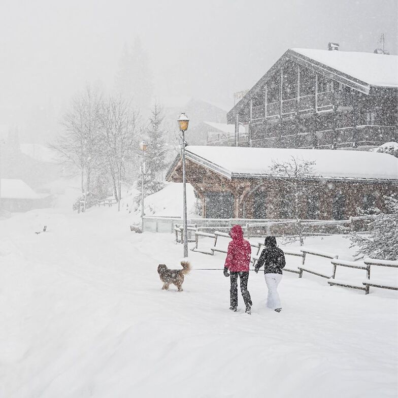 snowstorm in the Alps, Chatel