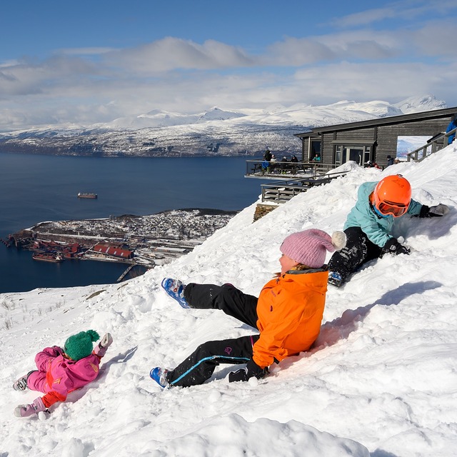 Fun in the snow, Narvik