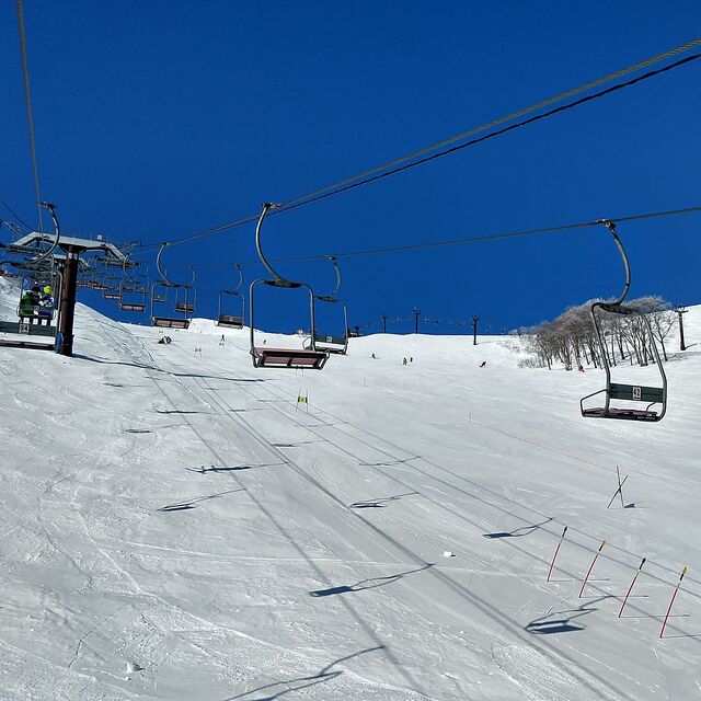 The sun is out at Hakuba Village in Japan 22 Feb 2020, Hakuba Highland