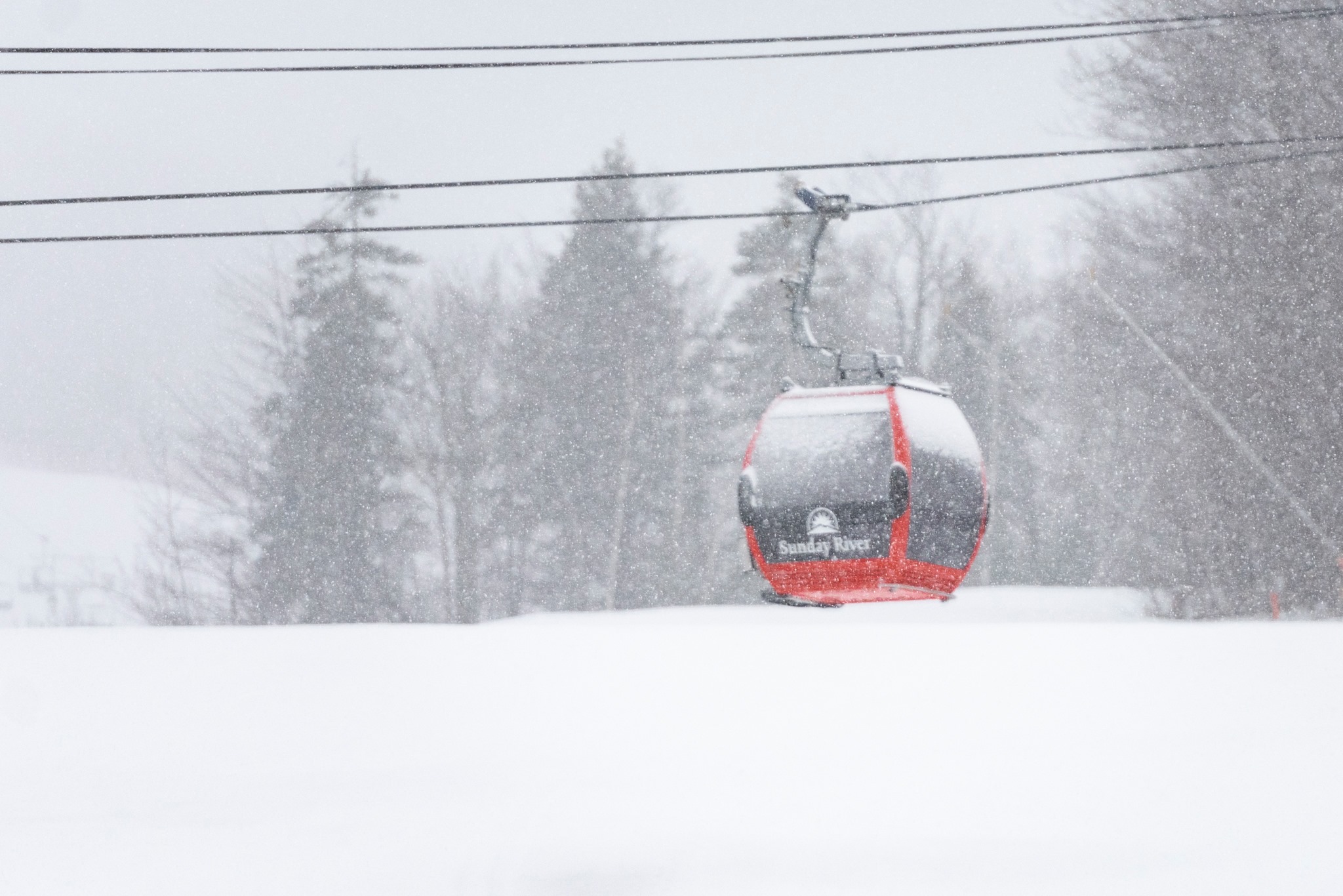 snowstorm getting started, Sunday River