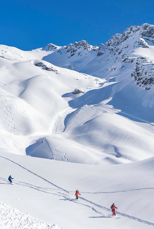 60cm (2ft) of snow during the past few days, La Rosière