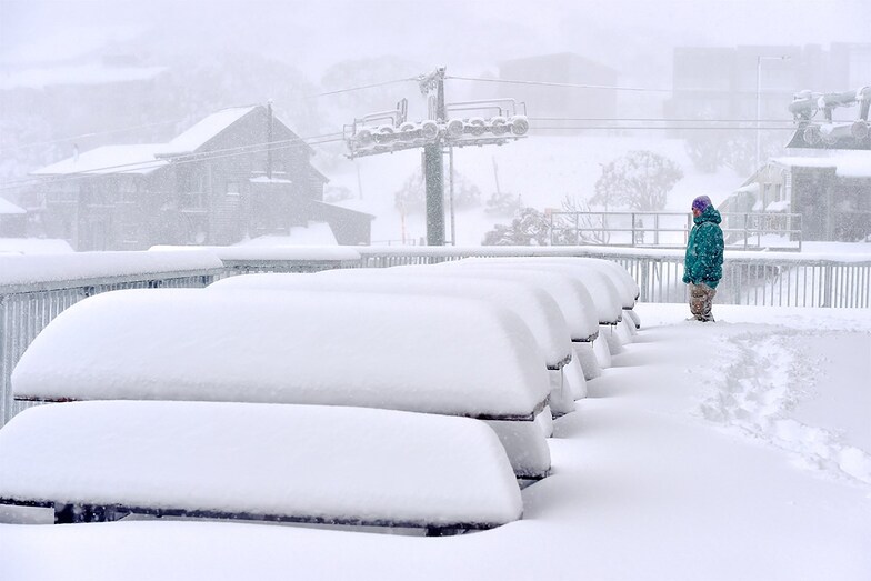 60cm (2 ft) so far at some of the ski areas, Mount Hotham