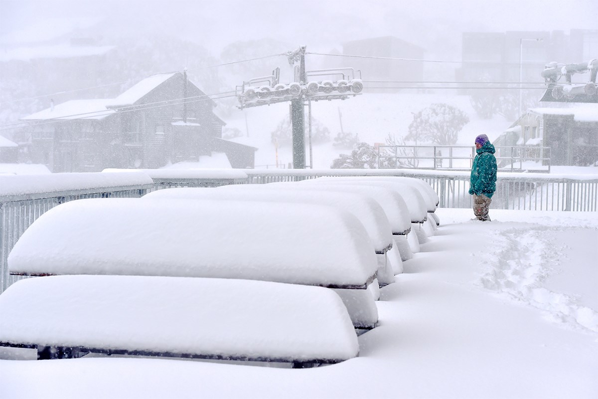 60cm (2 ft) so far at some of the ski areas, Mount Hotham