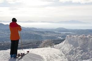 Overlooking Lake Nojiri from the top of Akakura Kanko photo