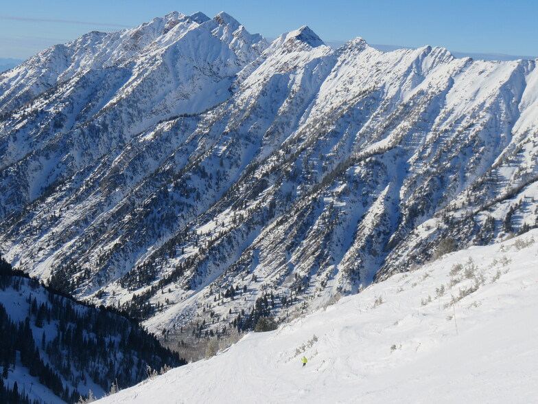 On the Cirque traverse, Snowbird