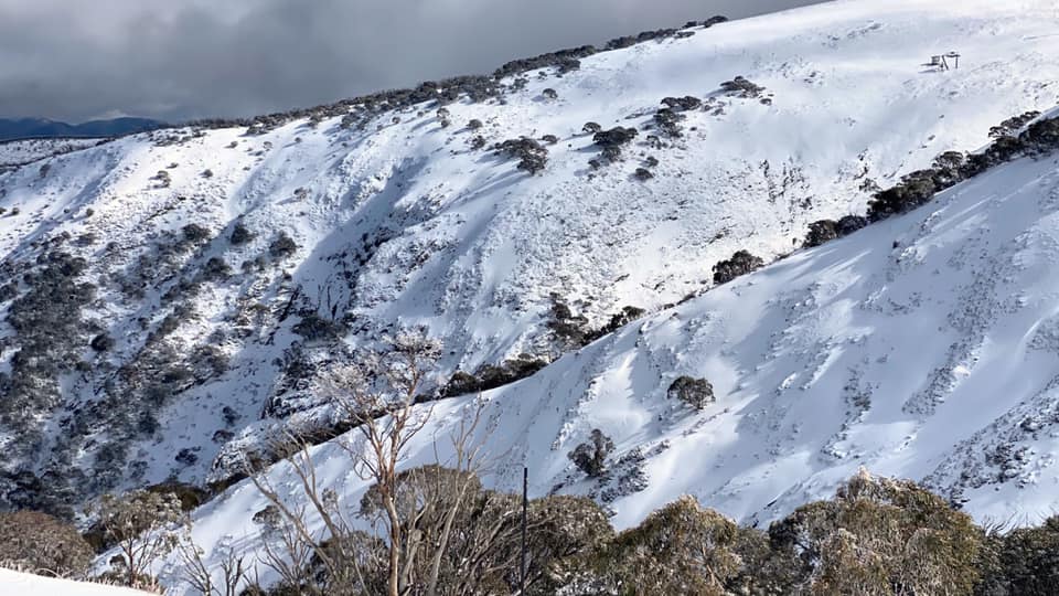 10cm of pre-season snow, Mount Hotham