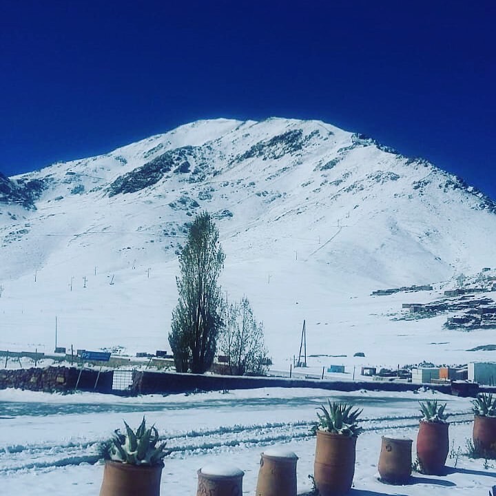 fresh snowfall, Oukaïmeden