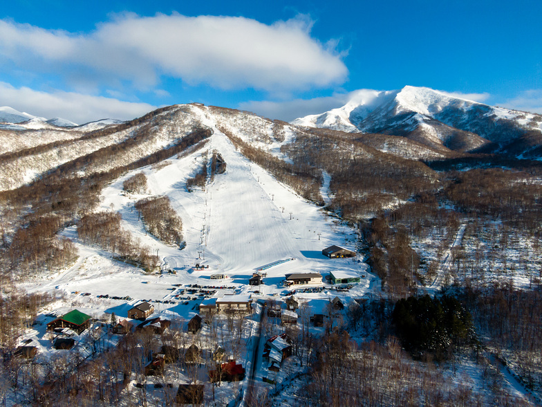 Birds eye view of Niseko Moiwa Ski Rersort