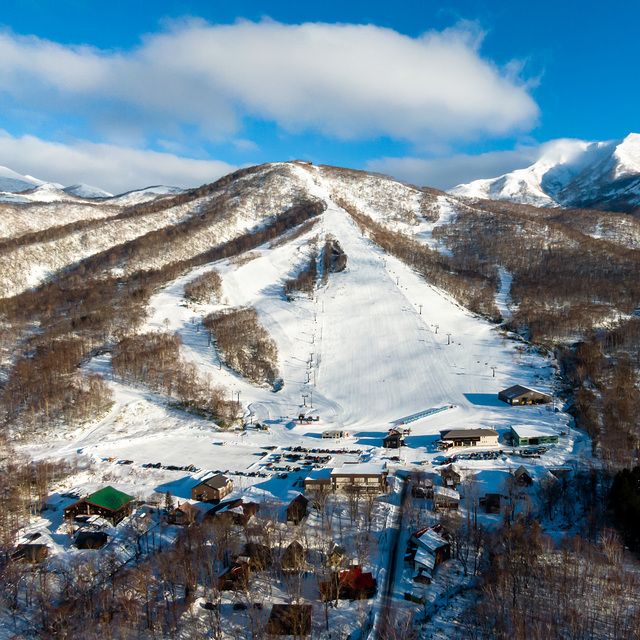 Birds eye view of Niseko Moiwa Ski Rersort
