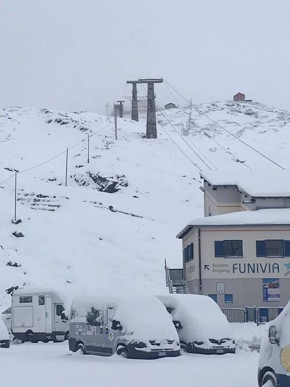 40cm (16 inches) of fresh snow, Passo Stelvio