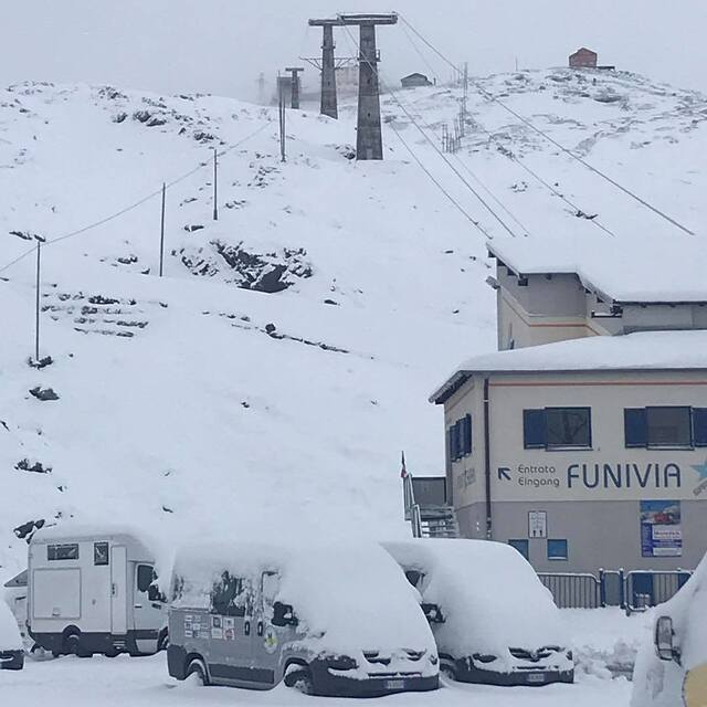 40cm (16 inches) of fresh snow, Passo Stelvio