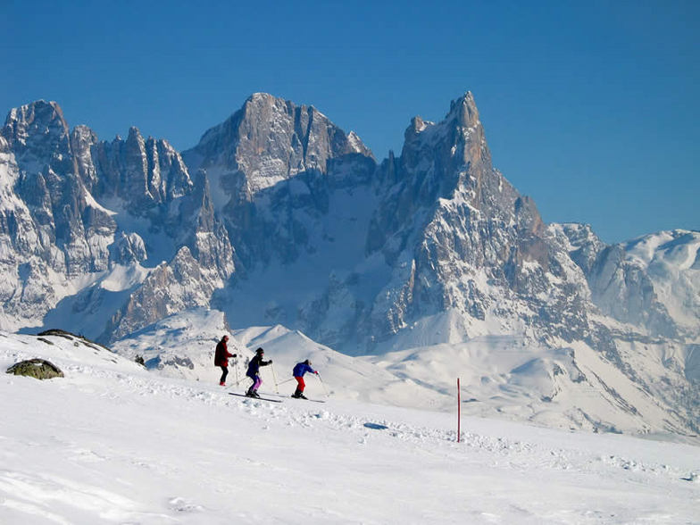 Ski Area Trevalli in the Dolomiti Mountain, Vigo di Fassa
