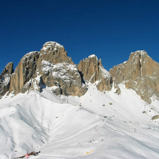Vigo di Fassa Snow: Ski Area Col Rodella in the Dolomiti of the Val di Fassa