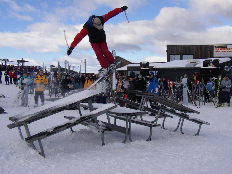 Skier jumping tables, Coronet Peak