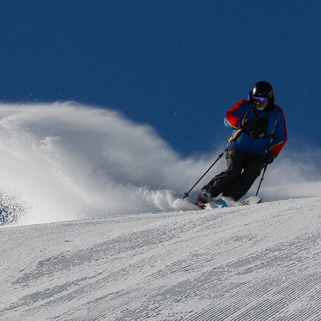 Marketing Matt - Throwing a little snow for the camera, Lookout Pass